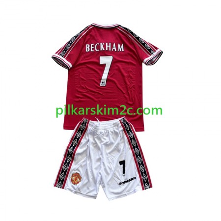 Koszulka Manchester United Beckham 7 Retro Dziecięca Główna 1998-1999 Koszulki Piłkarskie